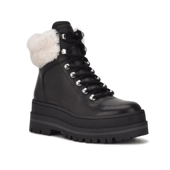 Marc Fisher LTD Women’s Pierson platform Ankle Winter & snow Boots Black Size 10 - Picture 2 of 12